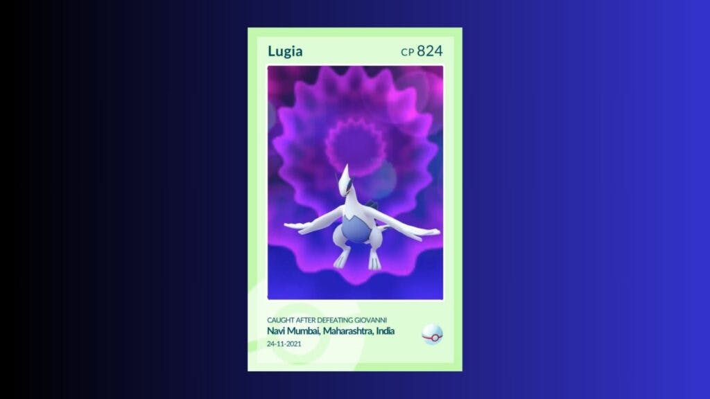 Players can now capture this Pokémon by defeating it as a shadow raid boss (Image via Niantic)
