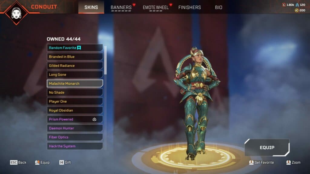 This alternative version of Conduit's armor also provides more color (image via Apex Legends)