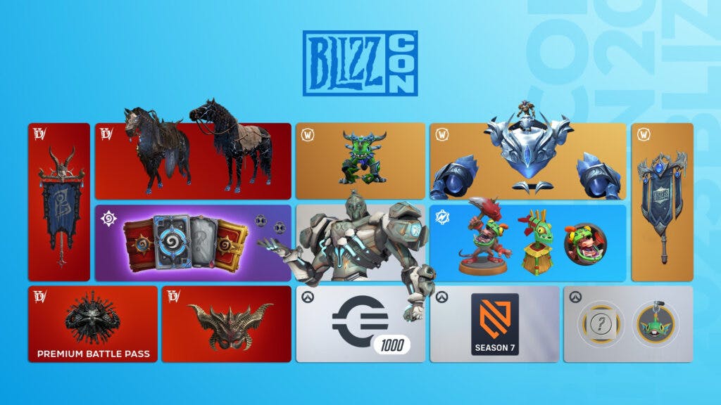 BlizzCon Hearthstone items and more (Image via Blizzard Entertainment)