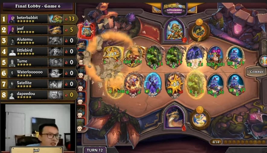 Jeef versus beterbabbit in the 2023 Lobby Legends Fall Championship (Image via Blizzard Entertainment)