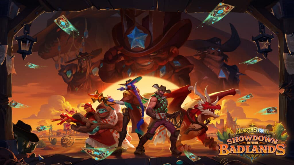 Hearthstone Showdown in the Badlands key art (Image via Blizzard Entertainment)