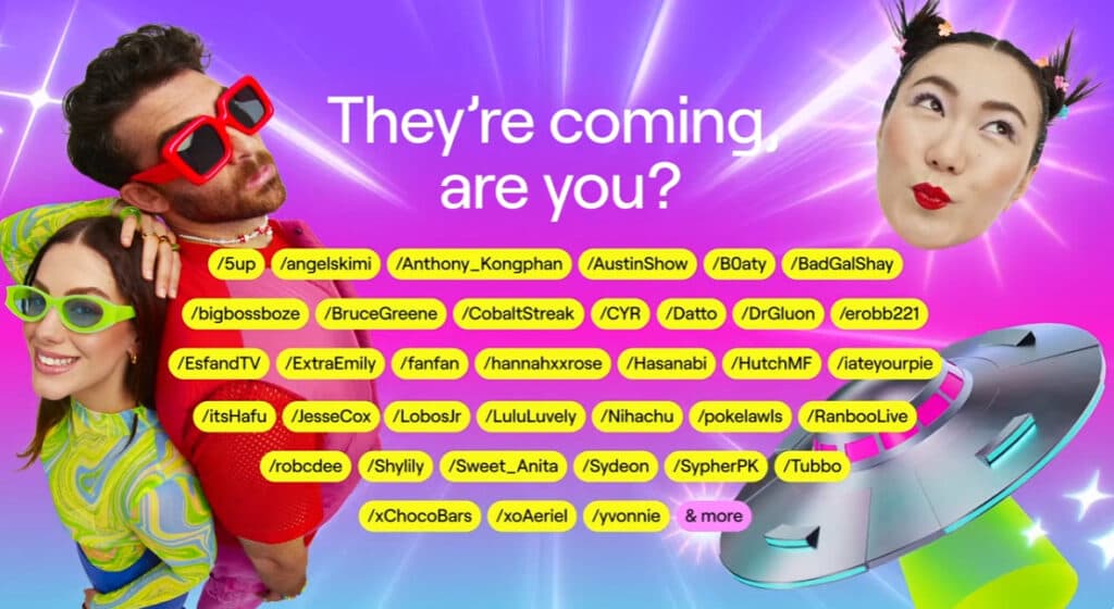 TwitchCon Las Vegas 2023 streamers (Image via Twitch)