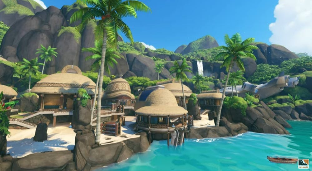 Samoa's beach area (Image via Blizzard Entertainment)