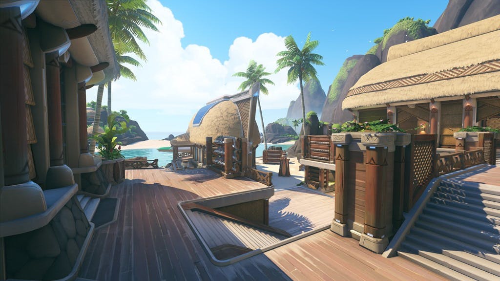 Beach area screenshot (Image via Blizzard Entertainment)