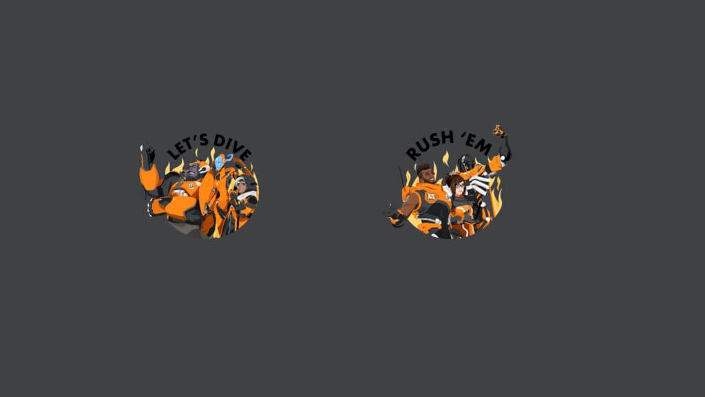 Overwatch World Cup sprays (Images via Blizzard Entertainment)