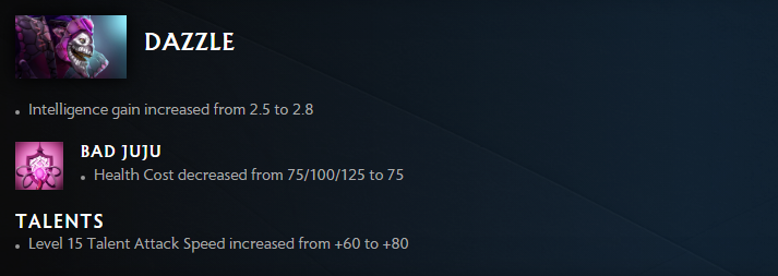 Dazzle received a chunk of buffs in Patch 7.34c.<br>(Image via <a href="https://www.dota2.com/patches/7.34c" target="_blank" rel="noreferrer noopener nofollow">Dota 2</a>)