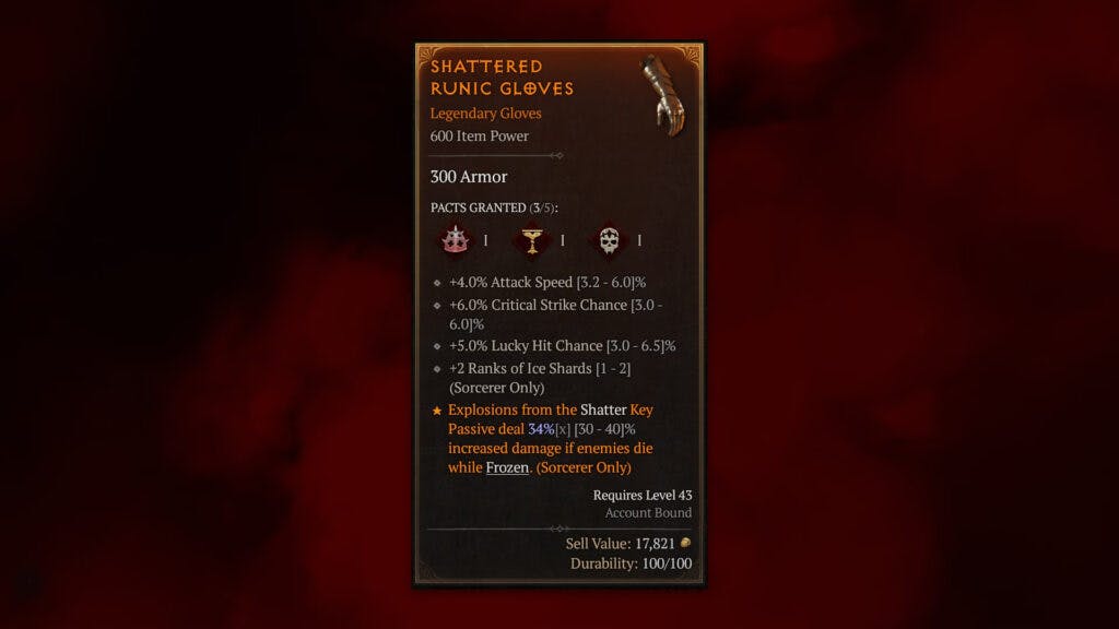 Diablo 4 Vampiric Powers example (Image via Blizzard Entertainment)