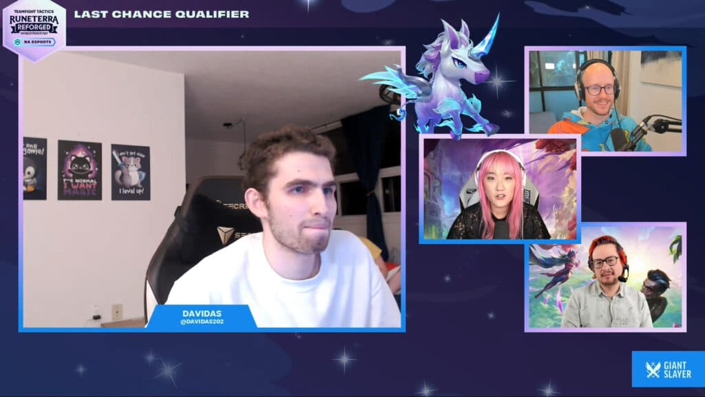 David As's NA LCQ interview ft. Azael, Nekkra, and Boopasaurus (from top to bottom) (Image via Riot Games)