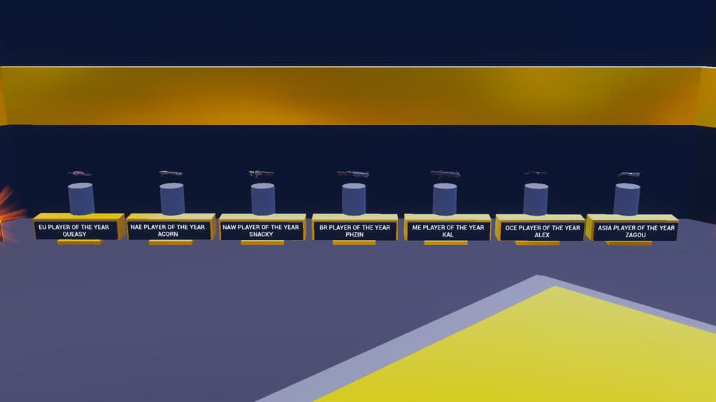 Each region crowns a Player of the Year (Image via the Fortnite Comp Awards)