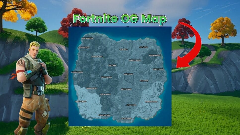 Fortnite Chapter 4 Season 5 map: All confirmed OG drop spots cover image