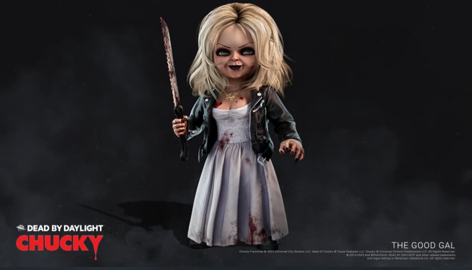 Tiffany, the Bride of Chucky, in the newest DBD DLC (Image via Behaviour Interactive)