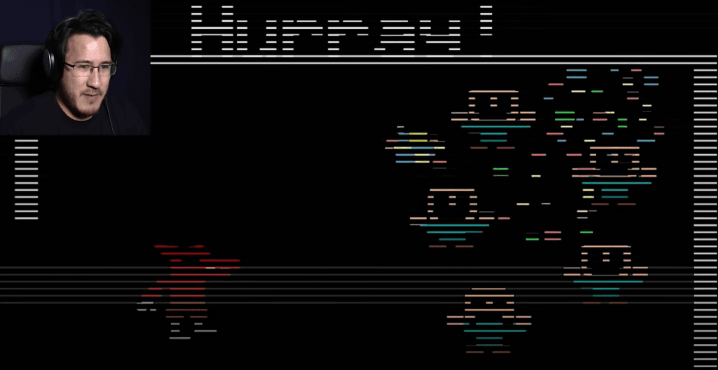 <em>One of the FNAF 2 minigames (image via Markiplier on YouTube)</em>