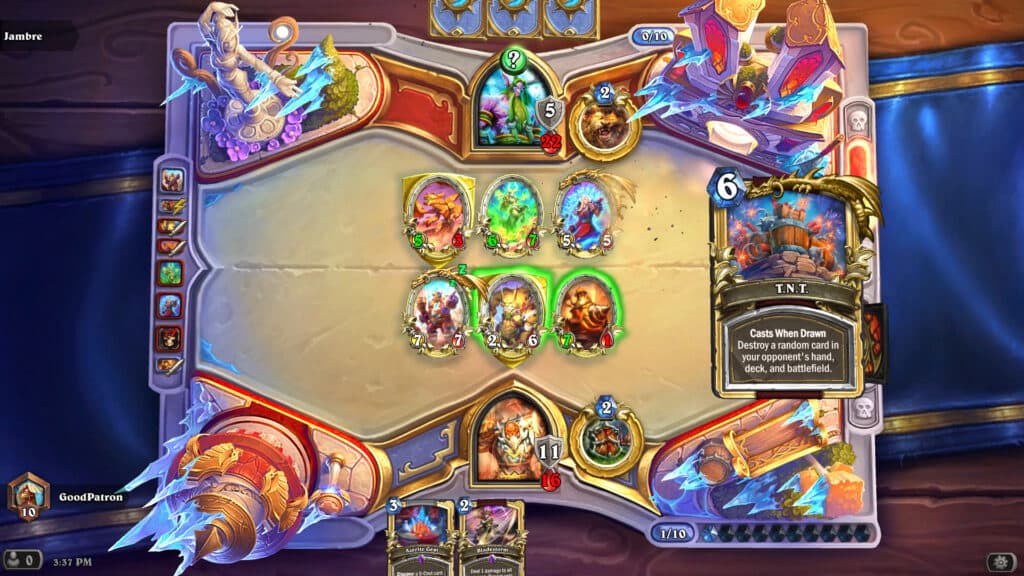 Dragon Druid versus Excavate Control Warrior (Image via Blizzard Entertainment)