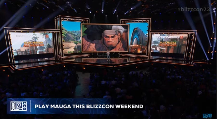 Overwatch 2 players can test out Mauga after the Opening Ceremony (Image via Blizzard Entertainment)