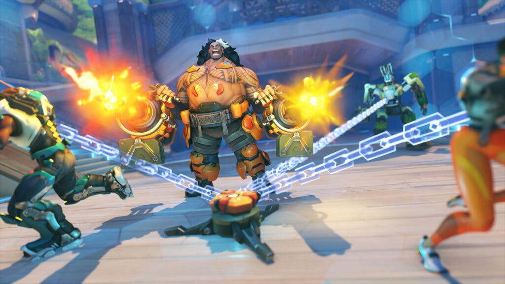 An Overwatch 2 announcement featured new tank hero Mauga (Image via Blizzard Entertainment)