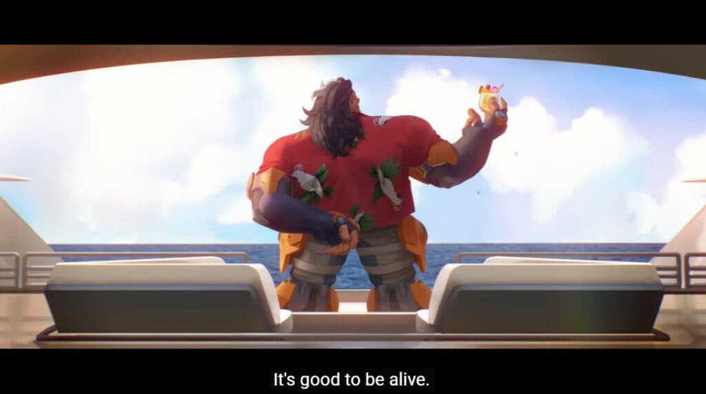 Overwatch 2 Mauga cinematic screenshot (Image via Blizzard Entertainment)