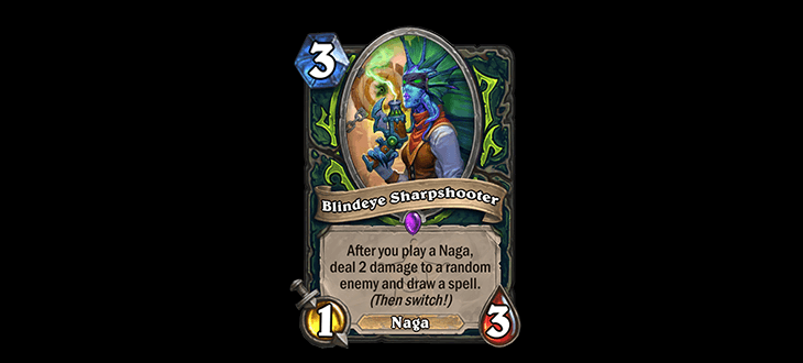 Blindeye Sharpshooter nerf in Hearthstone (Image via Blizzard Entertainment)
