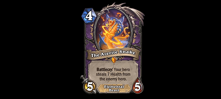 Excavate Warlock's Azerite Snake (Image via Blizzard Entertainment)