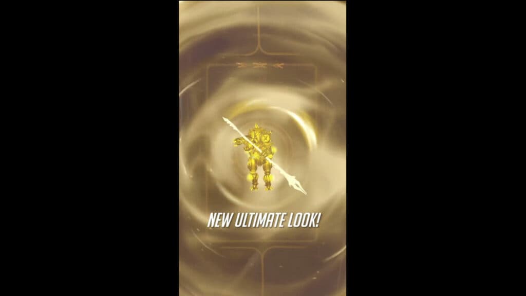 Screenshot of the mythic skin's ultimate (Image via Blizzard Entertainment)