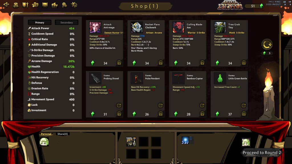 Primary stats (Image via Sunlight Studio)