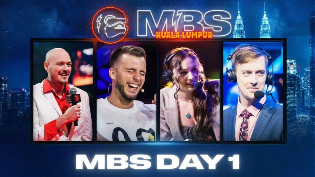 LizZard as the host of <a href="https://www.youtube.com/watch?v=a3VRxQ6C8hU" target="_blank" rel="noreferrer noopener nofollow">OG Monkey Business Show</a> during ESL One Kuala Lumpur 2023 (Image by OG)