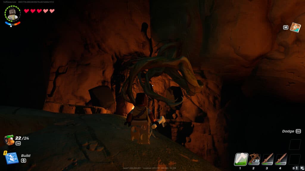Knotroot in a cave (Image via esports.gg)
