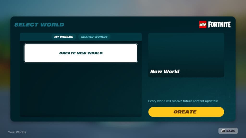 LEGO Fortnite world creation screenshot (Image via esports.gg/Epic Games)