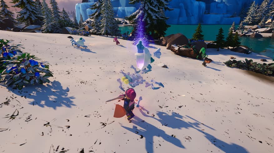 LEGO Fortnite weapons (Image via Epic Games and LEGO)