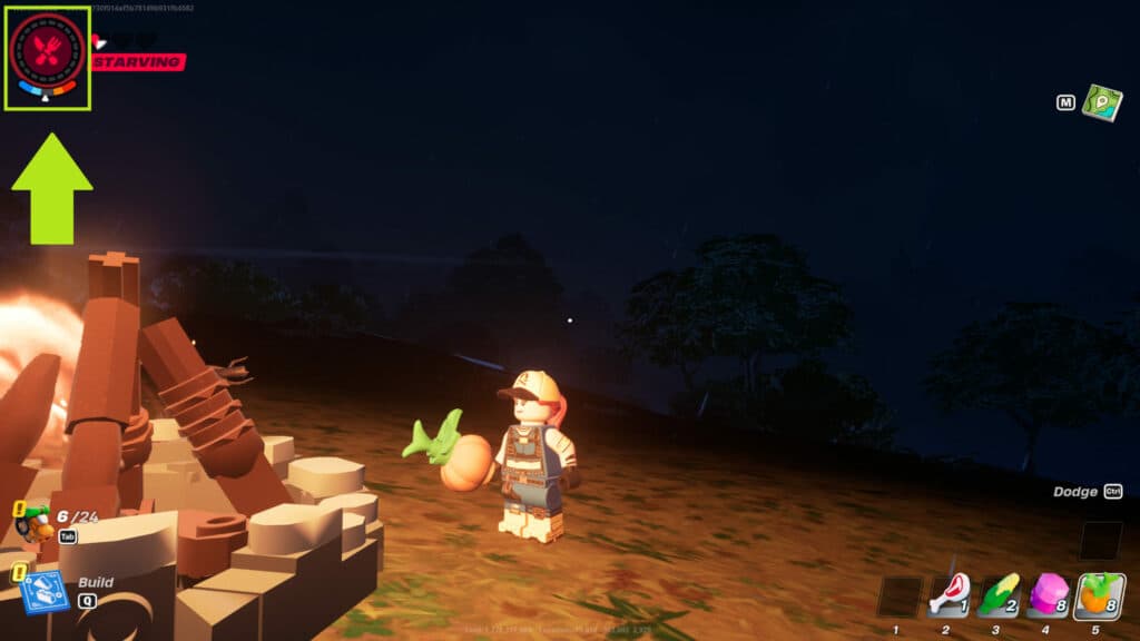 Hunger in LEGO Fortnite (Image via esports.gg/Epic Games)