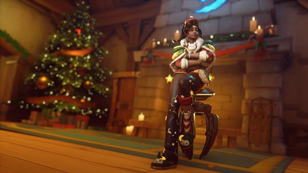 Overwatch 2 Winter Wonderland Illari skin (Image via Blizzard Entertainment)