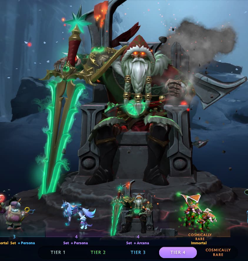 New King Kringle Arcana variant for Wraith King (Image via Valve)