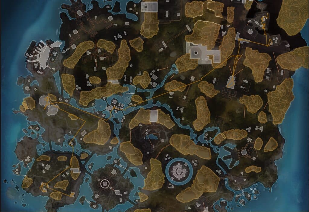 The path Aurora took across the map in game 3