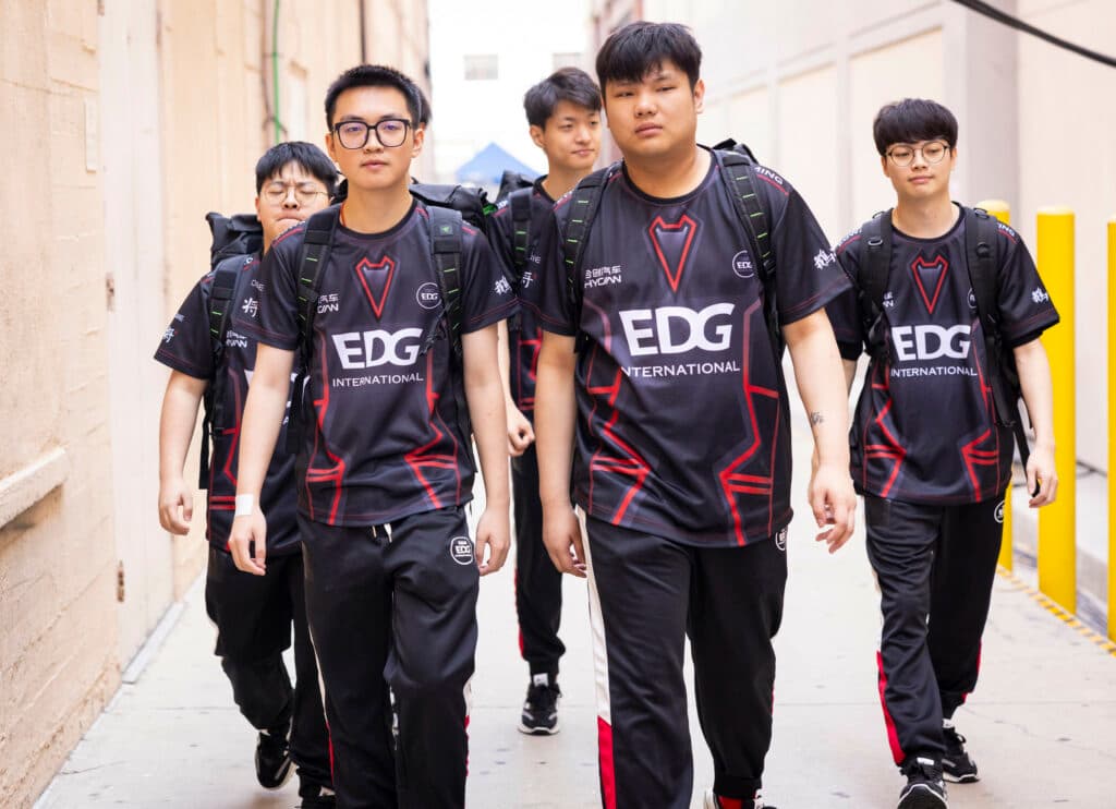 Will EDG continue to rise to new heights in VCT 2024? (Photo by Colin Young-Wolff/Riot Games)