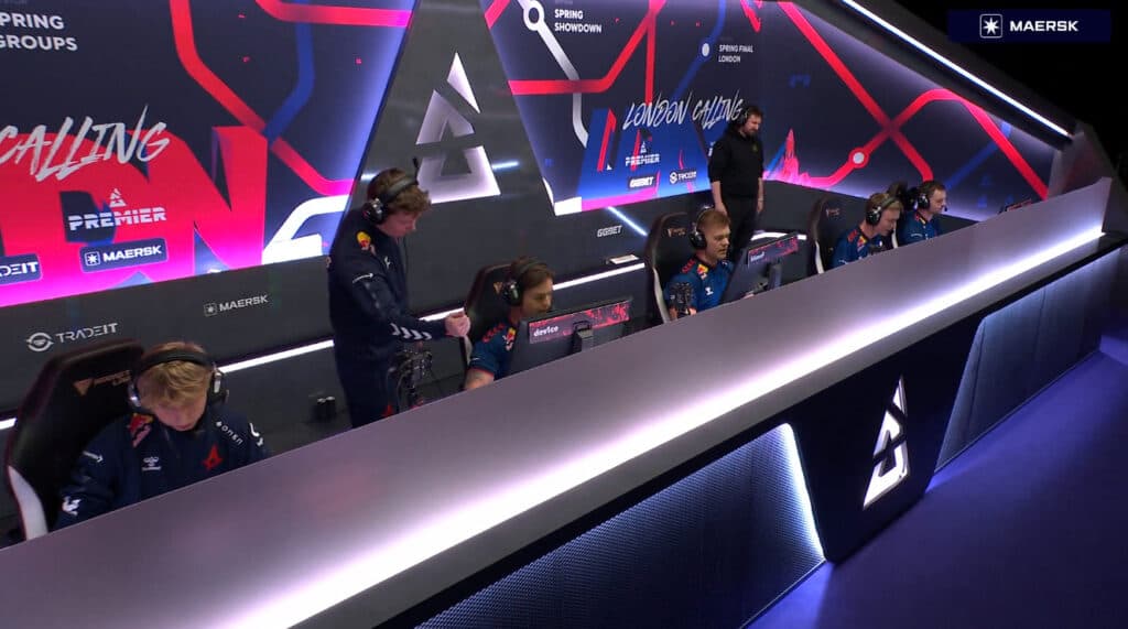 Astralis always had control of the match (Image via BLAST Premier)