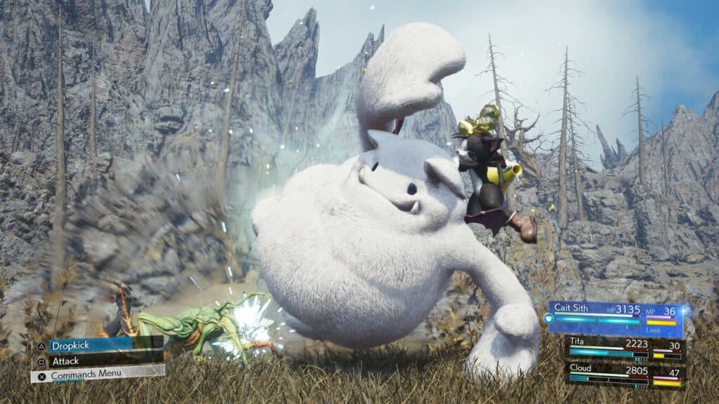 Cait Sith and Moogle in combat (Image via SquareEnix)