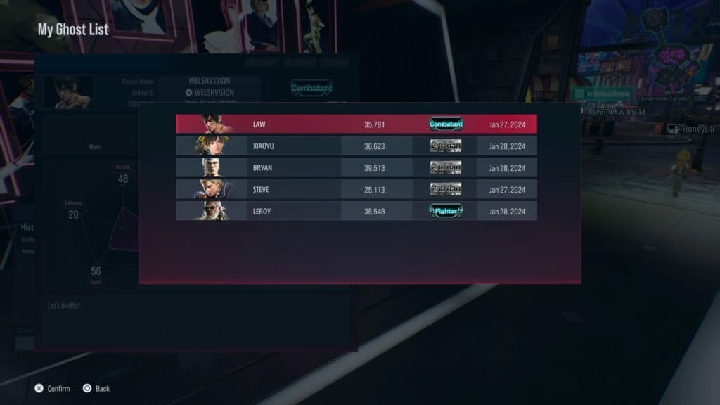 You can challenge other players ghosts in the Fight Lounge