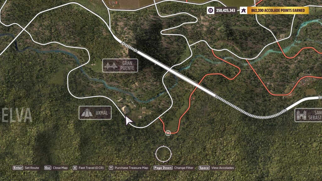 The Delta 100 treasure chest is located in the Uxmal region (Image via esports.gg)