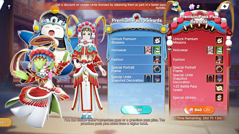 Pokemon UNITE Battle Pass Season 21 prices.<br>(Screenshot via esports.gg)