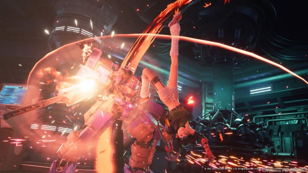 Yuffie in Final Fantasy VII Intergrade (screenshot by esports.gg)