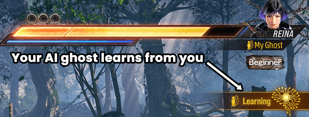 You will see an on-screen message that your AI Ghost is in the process of learning how to destroy you