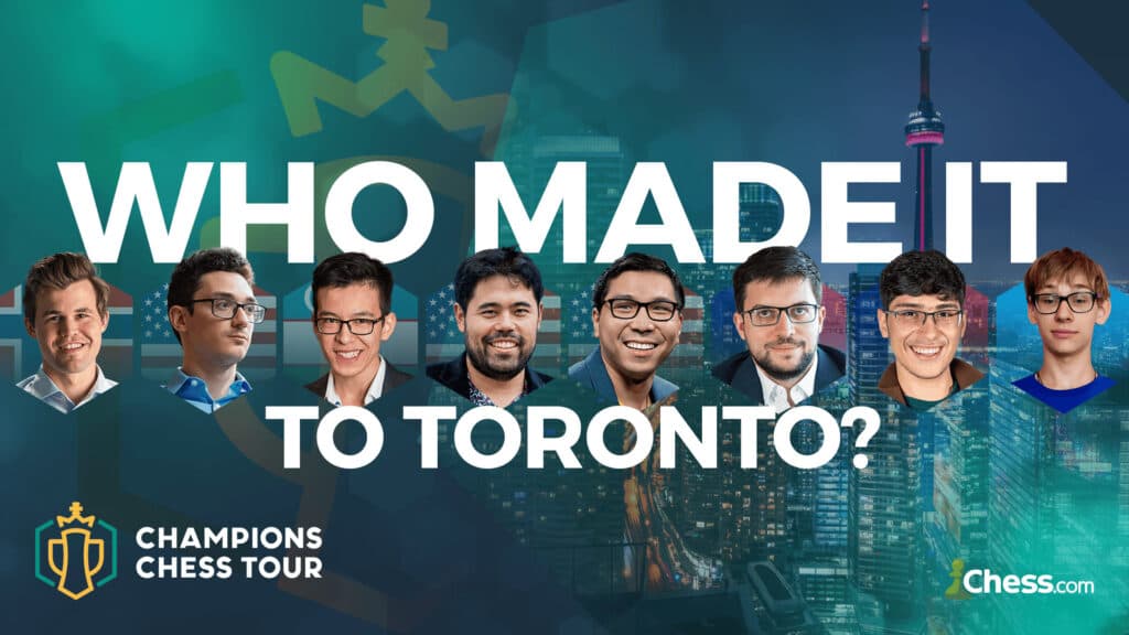 The eight participants in the 2023 CCT Finals.<br>(Image via Chess.com)