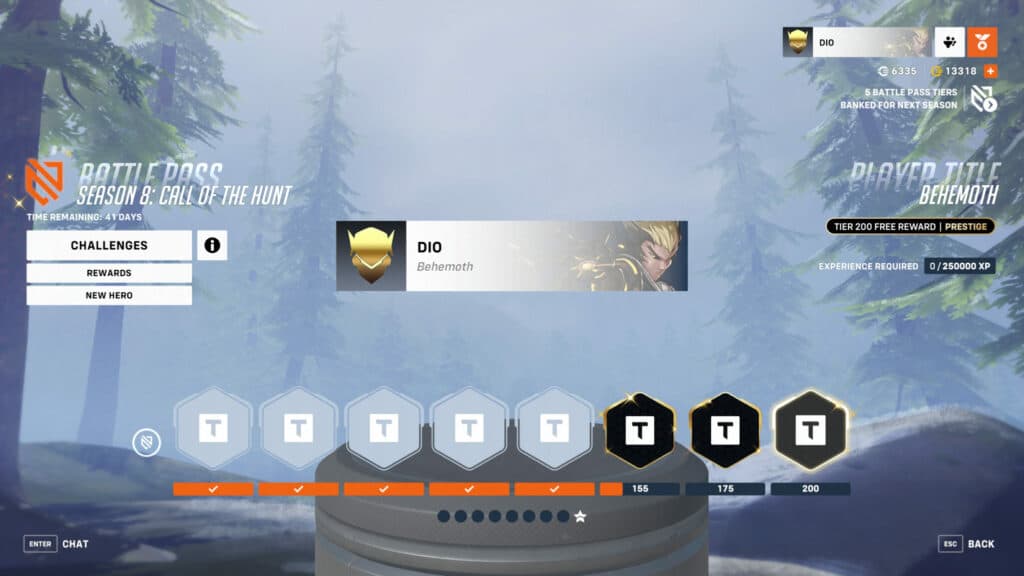 Overwatch 2 Season 8 Battle Pass prestige tiers (Image via Blizzard Entertainment)