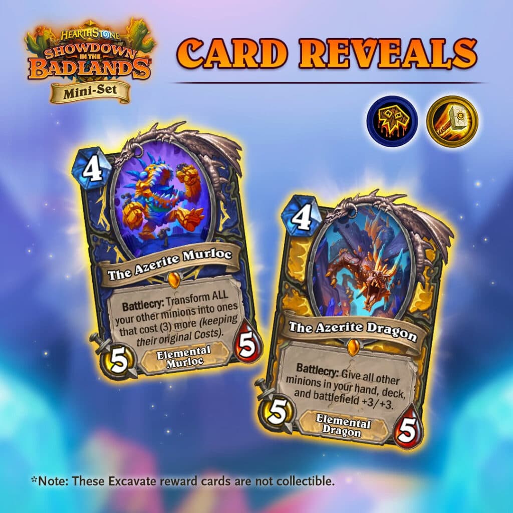 The Azerite Murloc and The Azerite Dragon (Image via Blizzard Entertainment)