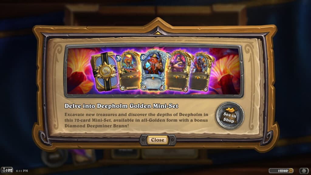 Hearthstone Delve into Deepholm Mini-Set screenshot (Image via Blizzard Entertainment)