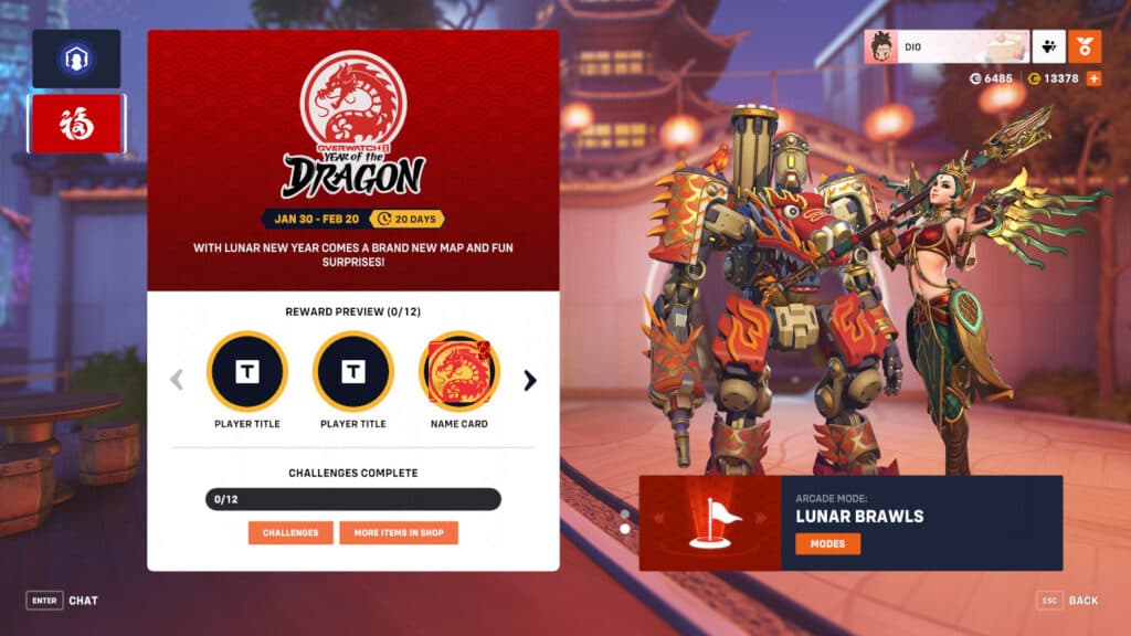 Overwatch 2 Year of the Dragon event (Image via Blizzard Entertainment)