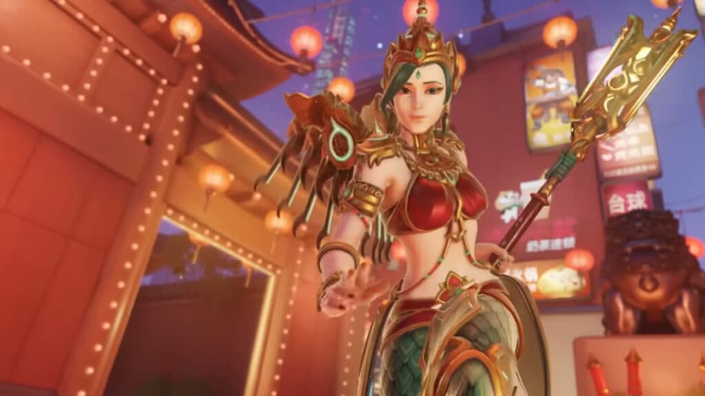 Overwatch 2 Lunar New Year Mercy skin (Image via Blizzard Entertainment)