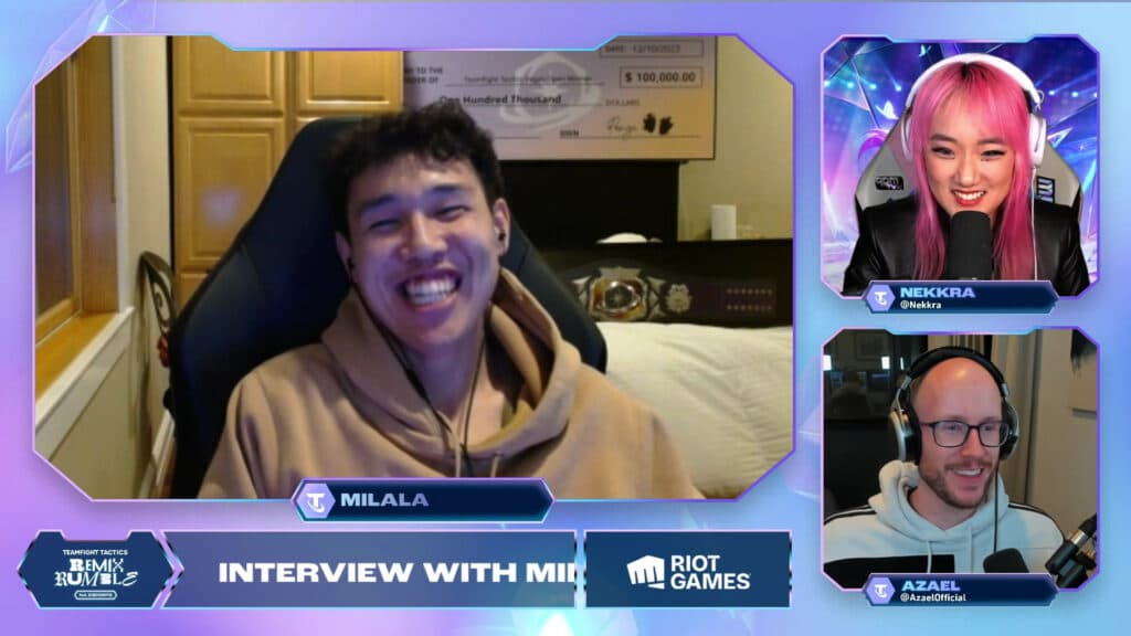 K/DA Cup winner's interview (Image via Riot Games)