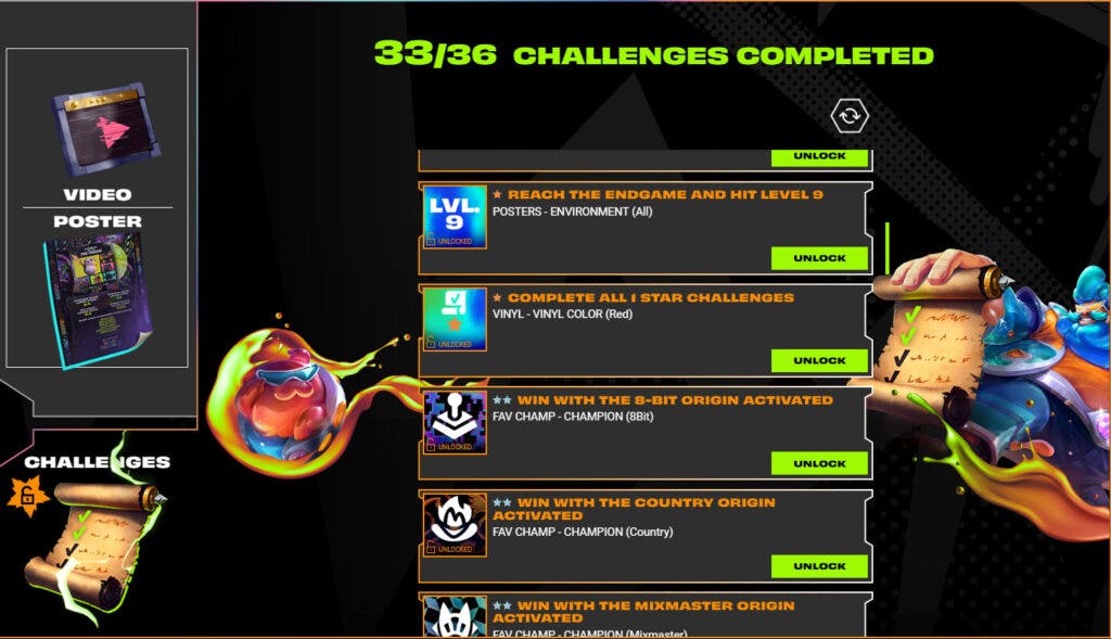 Set 10 Wrapped Challenges (Image via Riot Games)