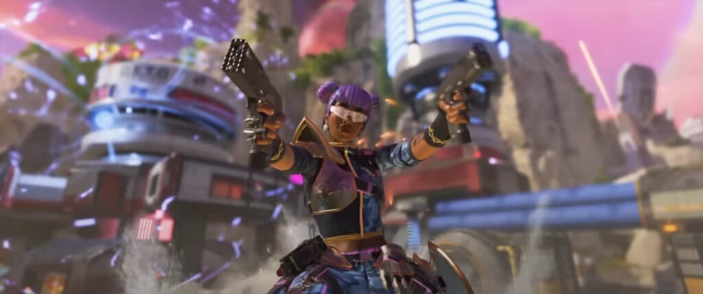 Lifeline in the Three Strikes trailer (Image via Apex Legends on YouTube)