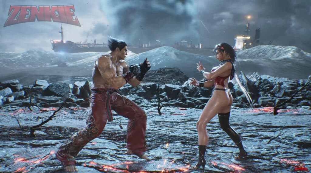 <a href="https://esports.gg/guides/tekken-8/top-tekken-8-mods-for-jun-kazama-tifa-lockhart-bikini-more/">Jun Kazama Bishoujo Mod</a> in-game (Image via Zenkie YouTube)
